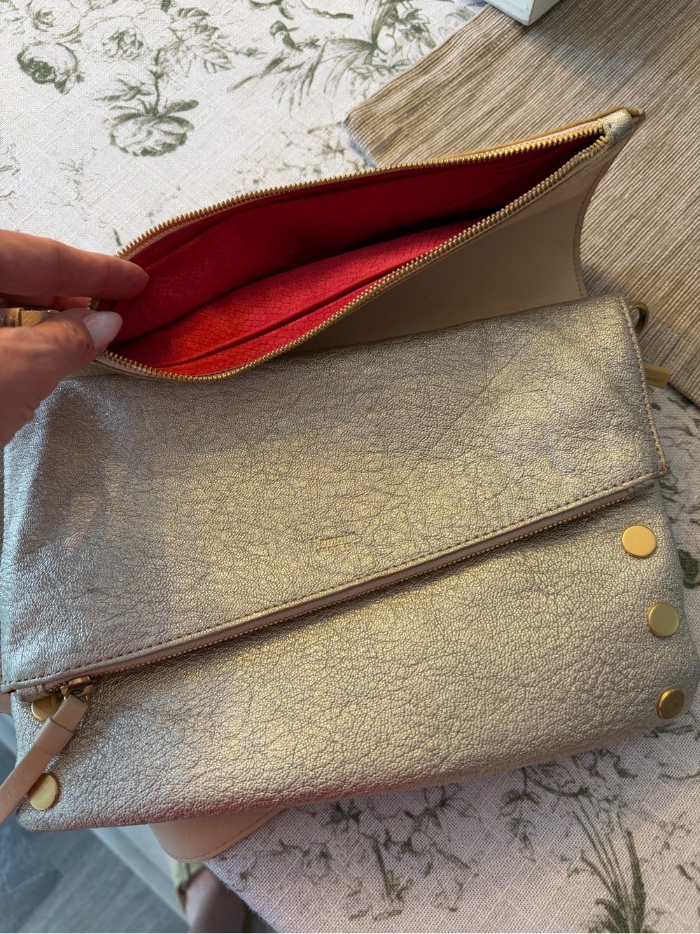 Hammitt Dillon Reversable Crossbody Pewter - Picture 7 of 14